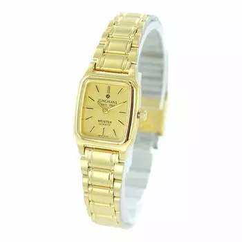 MEISTER QUARTS Ретро Антикварный Стиль Маленькие Часы Золотые Браслет Часы [Junghans] Женские JE-102L [Товар]