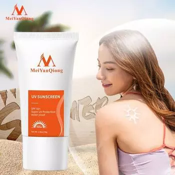 MeiYanQiong Солнцезащитный крем SPF50 + Солнцезащитный крем Восстановительная защита от солнечной влаги Изоляция Защита кожи Отбеливающий крем Солнцезащитный крем для тела и лица