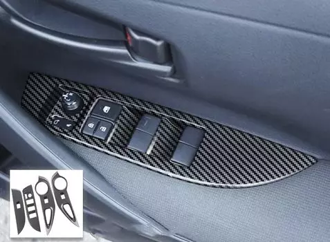 MEKOMEKO New Toyota Corolla Cross Exclusive Крышка переключателя стеклоподъемника Кнопка стеклоподъемника двери Панель переключателя двери Внутренняя панель Детали интерьера Аксессуары