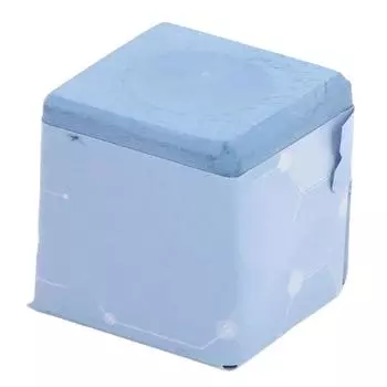 Мел для бильярдного кия профессиональный портативный безопасный мел для бильярдных палок для обучения игровому серому цвету синий