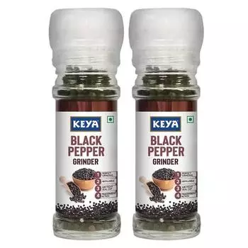 Мельница для черного перца Keya Malabar | Экзотическая смесь специй 50 г, упаковка 2 шт.