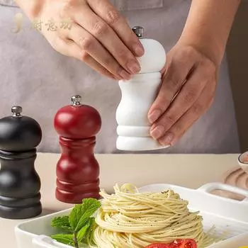 Мельница для перца 12*5*5 см, 1 шт., в упаковке, ручное движение белый