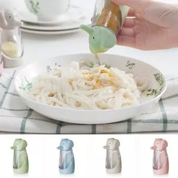 Мельница для перца домашняя полезная симпатичная маленькая форма слона банки для барбекю баллончик для хранения перца бутылка подарок зелёный