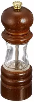 Мельница для перца IKEDA Crystal Wood 6701 Корпус Crystal Glass Металлическая фурнитура Ручка из латуни Япония PKL39 и Keyaki, Железо,