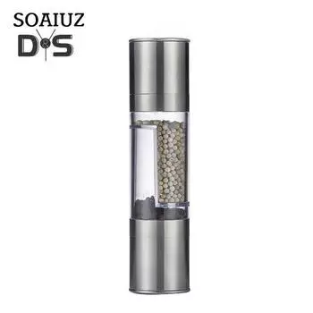 Мельница для перца из нержавеющей стали, пылезащитная практичная ручная мельница для соли, перца, специй