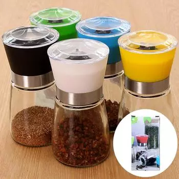 Мельница для перца Ручная мельница для перца Бутылка Бытовая кухонная мельница для перца Черный перец Boxed