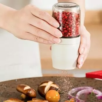 Мельница для перца с регулируемой толщиной, бытовая ручная стеклянная шлифовальная бутылка для черного перца, шлифовальная бутылка для морской соли с кунжутом синий