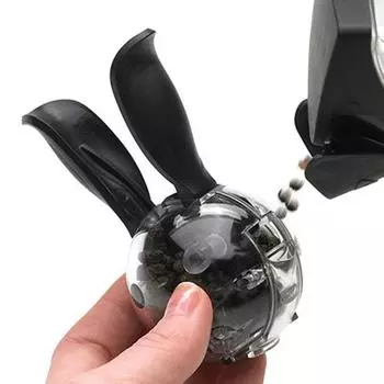 Мельница для перца, соляная мельница, регулируемая крупность, шейкер для специй, форма кроличьих ушей, легко очищаемые измельчители