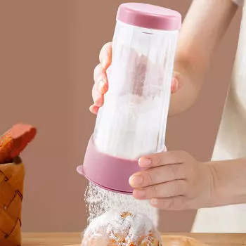 Мельница для сахарной пудры, крытый просеиватель для муки, шейкер-сито для шоколадного порошка