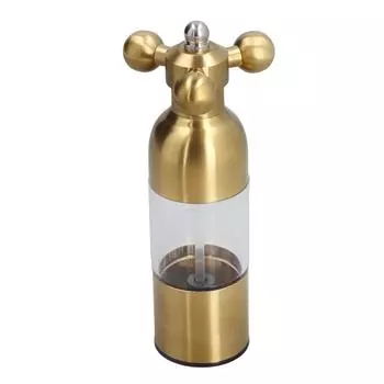 Мельница для соли и перца из нержавеющей стали, ручная керамическая шлифовальная портативная шлифовальная машина для кухни Golden