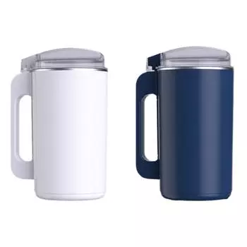 Мельница для зерна, прозрачная крышка, ручка, дизайн, легко носить с собой, кухонный комбайн, машина для измельчения для дома, офиса, кафе, кухни, зерен белый