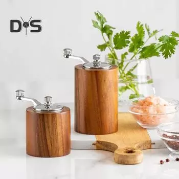 Мельница пищевая, гигиеническая, экономящая труд, регулируемая, от грубой до мелкой, портативная мельница для кофе, соли, перца S