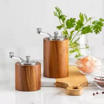 Мельница пищевая, гигиеническая, экономящая труд, регулируемая, от грубой до мелкой, портативная мельница для кофе, соли, перца S