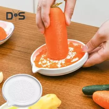 Мельница с кистью, многофункциональная керамическая картофеледавилка, ручная машина для измельчения имбиря, чеснока, моркови, кухонный гаджет белый