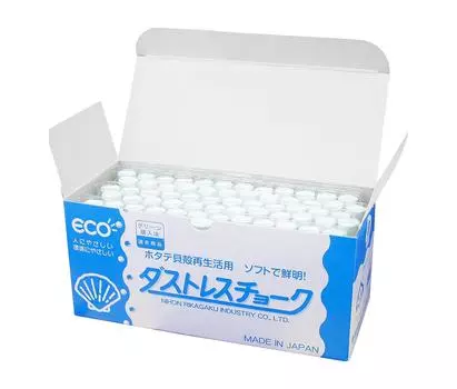 Мел Nihon Rikagaku Dustless Белый, 72 шт. DCC-72-W
