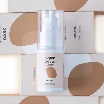 Melafill Liquid Dark Stained Skin Vitiligo Hands Vitiligo Facial Vitiligo Cover Косметический набор кистей, темный, 1 шт.