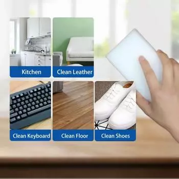 Меламиновая губка Magic Sponge Eraser Eraser Cleaner Чистящие губки для кухни и ванной комнаты Инструменты для уборки 10*6*2 см