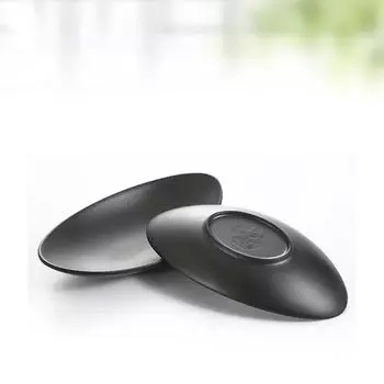 Меламиновая столовая посуда Обеденная тарелка Черная иней в форме слитка Тарелка для ресторана, отеля, винного магазина Меламиновая тарелка A5 Меламиновая столовая посуда