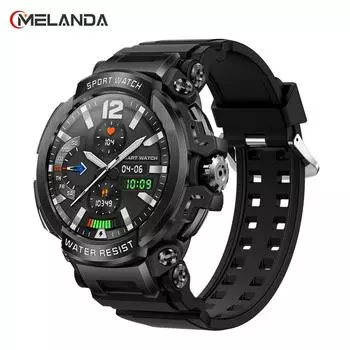 MELANDA 1,5 Bluetooth вызов Смарт-часы для мужчин 120+ спортивный фитнес-трекер монитор здоровья умные часы для Android IOS 600 мАч