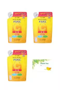 Melano CC Лечебная отбеливающая эмульсия Сменный блок 120 мл Набор из 3 оригинальных подарочных карт в комплекте [Оптовая покупка] Против пятен