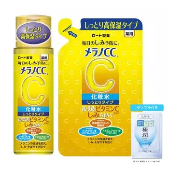 Melano CC Лечебный отбеливающий лосьон для тела Moist Type Сменный набор Gokujun Sache Included Anti-Stain + + [Квази-лекарство] [Продукт]