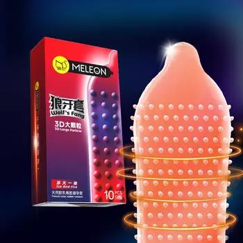 MELEON 10 шт 52 мм большие точки презервативы взрослые секс игрушки пенис рукава презервативы контрацепция 10pcs/Box