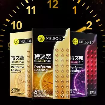 MELEON 12 шт. большие точки длительный плюс презерватив взрослые секс-игрушки отсроченная эякуляция пенис насадки презервативы контрацепция 52 мм 12pcs/Box