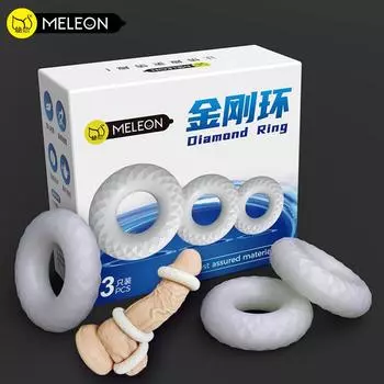 MELEON 3 шт./лот задержка эякуляции кольцо на пенис увеличение пениса многоразовые секс-игрушки для мужчин