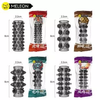 MELEON Мягкий эластичный удлинитель для пениса, отсроченная эякуляция, презервативы, удлинитель для члена, увеличение члена, насадки для взрослых, секс-игрушки для мужчин B