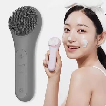 Meliens электрическая силиконовая беспроводная термальная чистка лица популярная корейская чистка лица 2 в 1 очищающая расслабляющая щетка, 12 000