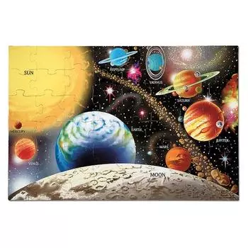 Melissa & Doug MD0413 Космический напольный пазл 48 деталей, популярные корейские пазлы