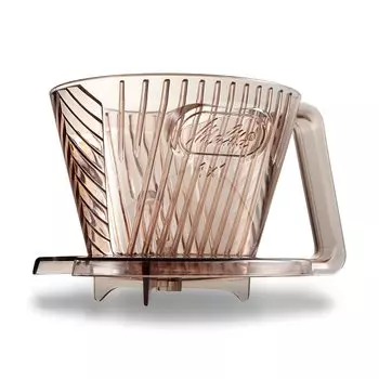 Melitta Coffee Dripper Made in Japan with Measuring Spoon Plastic for Cups Brown Aroma Filter Series x 1 1-2 AF-M1