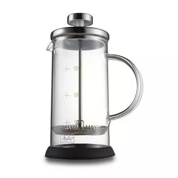 Melitta Coffee Maker French Press Glass Heat Resistant Disassembly Cleaning 350ml Standard Black MJF-1701