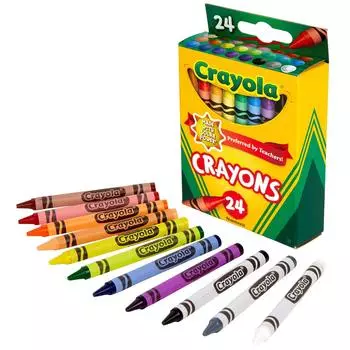 Мелки Crayola 24 цвета, оригинальные 523024