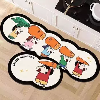 Мелки Маленький Новый Дверной Коврик Бытовой Кухонный Мягкий Диатомовый Грязевой Жиронепроницаемый Напольный Коврик Мультяшный Впитывающий Быстросохнущий Напольный Коврик 30 * 50 (diatom mud)