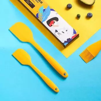 Мелкие инструменты Кухонная утварь Силиконовая лопатка Кухонные принадлежности Силикагель Принадлежности для выпечки Домашний скребок Крем Инструмент Барбекю