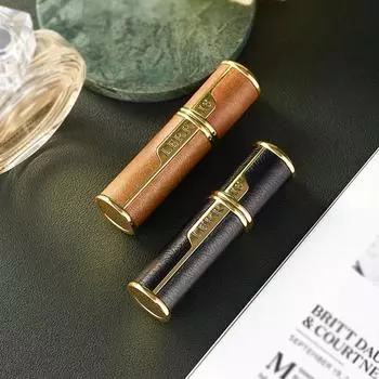 Мелкий туман 5 мл кожаный флакон-распылитель самонакачивающий распылитель для духов многоразовый флакон Style11