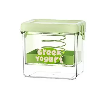 Мелкоячеистая греческая йогуртница круглый/квадратный разделитель йогурта кухонные принадлежности Square-Green