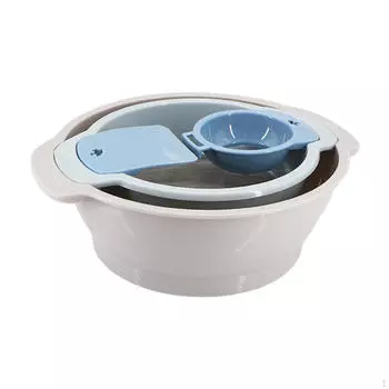 Мелкоячеистое сито для муки, сверхпрочный сахар, простота в использовании, практичность в выпечке яичного белка S синий