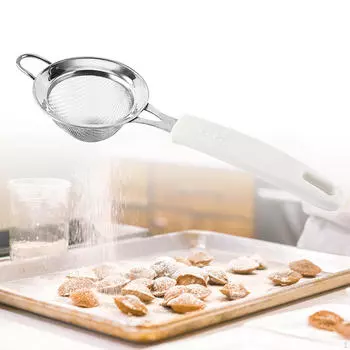 Мелкоячеистый сетчатый фильтр из нержавеющей стали, сито для муки, дуршлаг для соевого молока 8cm