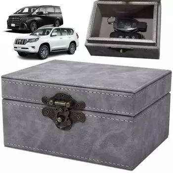 Mellbo Relay Attack Prevention Key Case, Radio Wave Blocking Key Case, Anti-Theft, Car, Relay Attack Prevention, Car Anti-Theft Goods, Gray