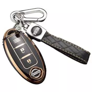 Mellbo Smart Key Case Key Case Smart Key Compatible Nissan Serena Elgrand Note X-Trail Black B