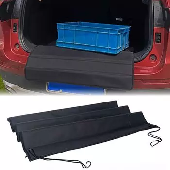 Mellbo Задний бампер Защитный коврик для багажника Багажный коврик Универсальный Защитный бампер для автомобиля На открытом воздухе Кемпинг Складной 80 см x 65 см чёрный