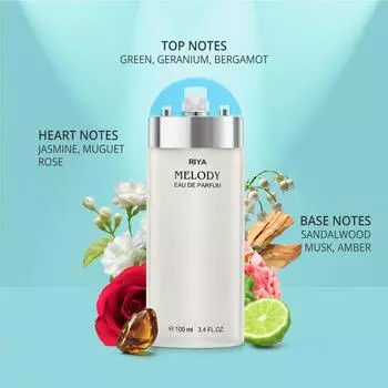 MELODY by RIYA Perfume For Women Eau De Parfum Spray Цветочные цитрусовые 100 мл