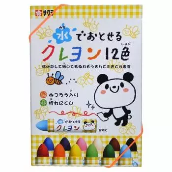 Мелок Sakura Crepas Crayon 12 цветов 5 штук WYL12 Водорастворимый (5)