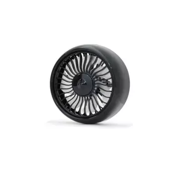 Meltec Car Fan Louver Fan Compatible with DC12/24V 3 Levels of Air Volume Adjustment Black USB Conversion Adapter Included Rainbow Light Function Melt