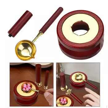 Melting Furnace Spoon Stamp Handle , No Stamp, Sealing for Beads Scrapbooks Arts 6.6cm Handle Set