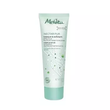Melvita Nectar Pure Mask Scrub Упаковка 75 мл Органический скраб для очищения лица Мята для тела и
