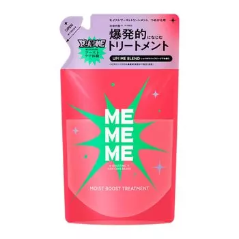 MEMEME Moist Boost Treatment Artificial Red Kiwi and Freesia Scent Refill, 320ml, Sulfate-Free, Color-Free,
