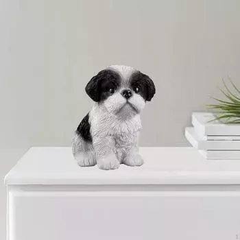 Мемориальная статуя ангельской собаки — небесная дань уважения вашему любимому питомцу Black White